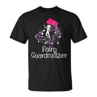 Fairy Guardmother Flag Spinning Winter Guard Colorguard T-Shirt - Monsterry