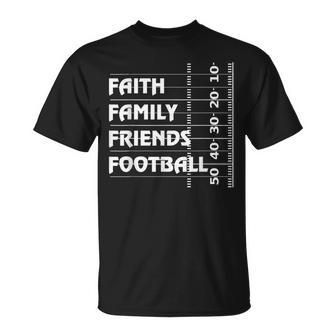 Faith Family Friends Football T-Shirt - Monsterry DE