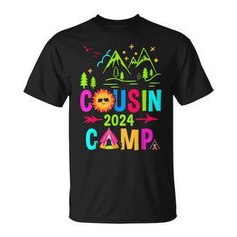 Family Camping Summer Vacation Crew Cousin Camp 2024 T-Shirt - Seseable