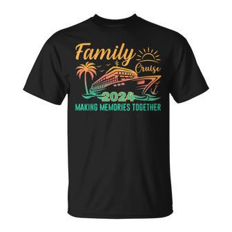Family Cruise 2024 Making Memories Together Vacation Boat T-Shirt - Seseable