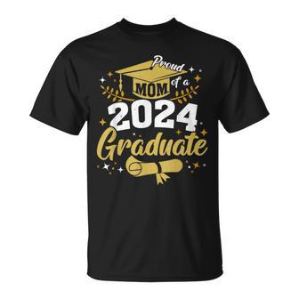 Family Senior 2024 Proud Mom Of A Class Of 2024 Graduate T-Shirt - Monsterry UK