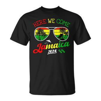 Family Vacation Vacay Girls Trip Jamaica Here We Come 2024 T-Shirt - Seseable