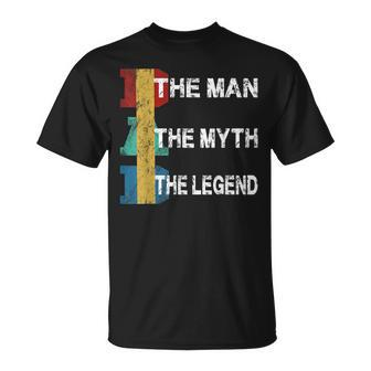 Fanny Dad The Man The Myth The Legend Papa Dad Fathers Day T-Shirt - Monsterry AU