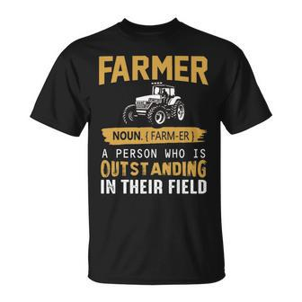 Farmer Define T Farmer Is Outstanding In Their Field T-Shirt | Mazezy CA
