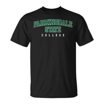 Farmingdale State College Retro Women T-Shirt | Mazezy