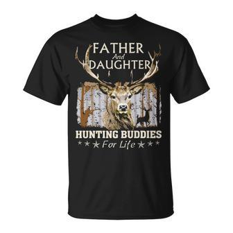 Father And Daughter Hunting Buddies Hunters Matching Hunting T-Shirt | Mazezy