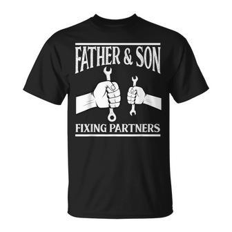 Father And Son Mechanic Father's Day T-Shirt - Monsterry DE