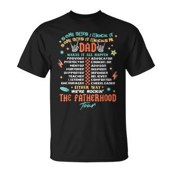 Fatherhood Tour Father's Day Best Dad Ever T-Shirt - Seseable