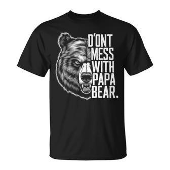 Father's Day Don't Mess With Papa Bear T-Shirt - Monsterry CA