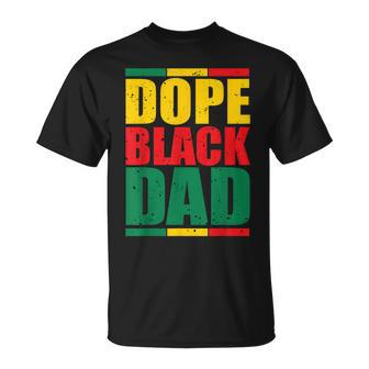 Fathers Day Junenth Dope Black Dad Black History T-Shirt - Thegiftio UK