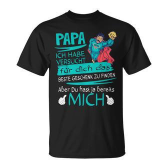 Father's Day Papa Superheroersucht Das Beste Geschenk Father S T-Shirt - Geschenkecke