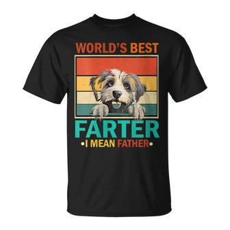 Father's Day Worlds Best Farter Ever I Mean Father Dog T-Shirt - Seseable