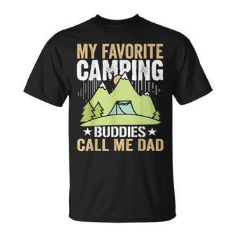 My Favorite Camping Buddies Call Me Dad Father's Day T-Shirt - Thegiftio UK