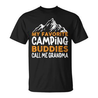 My Favorite Camping Buddies Call Me Grandma Fathers Day T-Shirt - Thegiftio UK