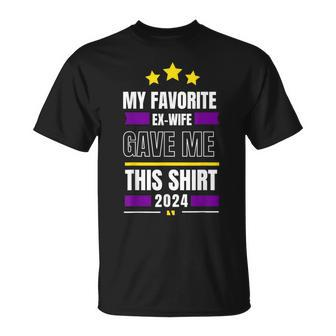 My Favorite Ex Wife Gave Me This Ex Husband Wife 2024 T-Shirt - Monsterry CA