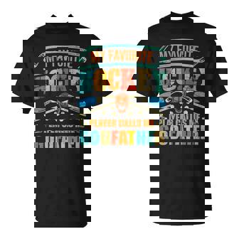 My Favorite Hockey Player Calls Me Godfather Father's Day T-Shirt - Thegiftio UK