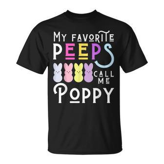 My Favorite Peeps Call Me Poppy Man Dad Pop Men Easter Boy T-Shirt - Monsterry DE