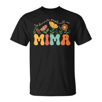 My Favorite People Call Me Mima T-Shirt | Mazezy AU