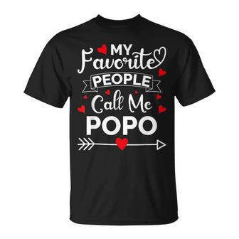 My Favorite People Call Me Popo Fathers Day T-Shirt - Monsterry CA