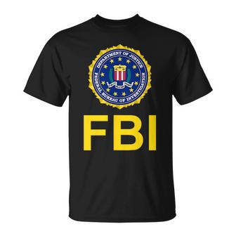 Fbi Fbi Chest Seal Logo Federal Bureau Of Investigation Chest Seal Logo T-Shirt - Seseable