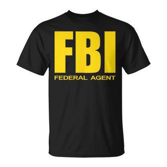 Fbi Federal Bureau Of Investigation Chest Logo Agent T-Shirt - Seseable