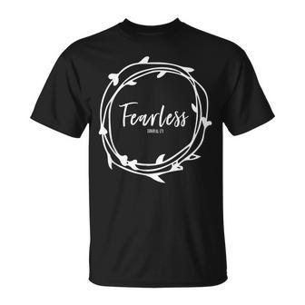 Fearless In Christ No Fear With Jesus Christian Bold Faith T-Shirt - Monsterry DE