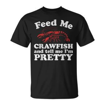 Feed Me Crawfish And Tell Me Im Pretty Boil Mardi Gras T-Shirt - Thegiftio UK