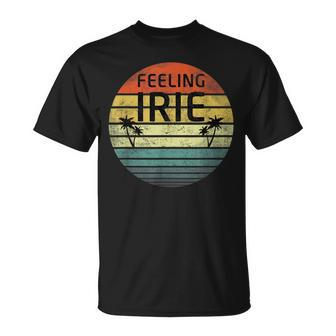 Feeling Irie Retro Sunset Jamaica Reggae Rasta T-Shirt - Monsterry UK