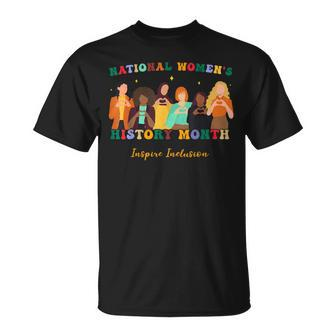Feminist National Women's History Month Inspire Inclusion T-Shirt - Seseable