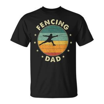 Fencing Dad Father Fencer T-Shirt - Monsterry