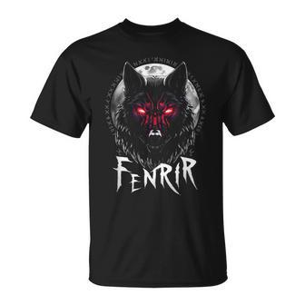 Fenrir Wolf Nordic Mythology Odin Valhalla T-Shirt - Seseable