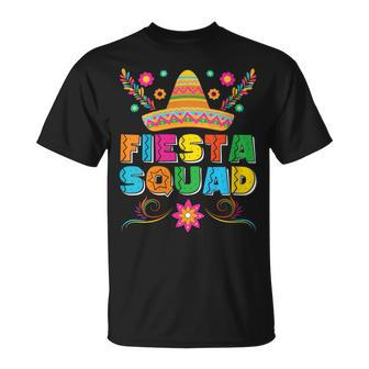 Fiesta Squad Cinco De Mayo Family Matching Mexican Sombrero T-Shirt - Seseable