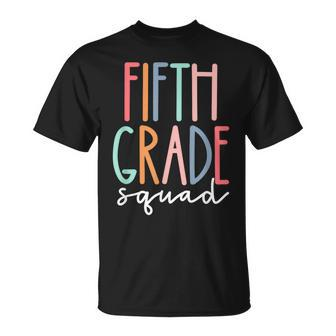 Fifth 5Th Grade Squad Teacher Crew Back To School Team T-Shirt - Monsterry