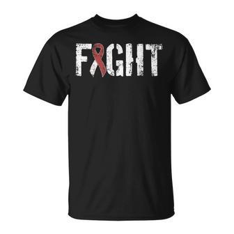 Fight Head Neck Cancer Military Style Awareness Ribbon T-Shirt - Monsterry AU