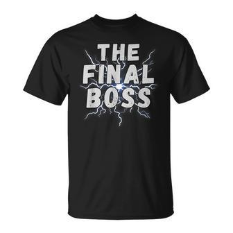 The Final Boss Rock Lightning Wrestling Rock Final Boss T-Shirt - Seseable