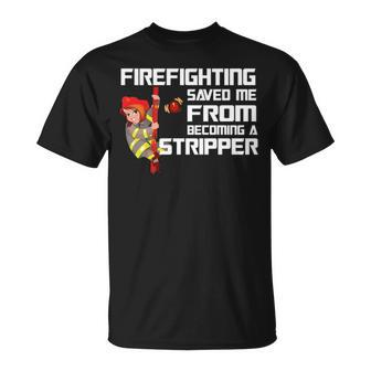 Firefighter Saved Me T-Shirt | Mazezy