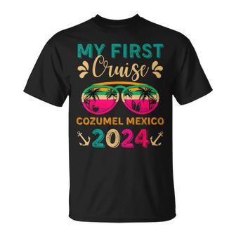 My First Cruise Cozumel Mexico 2024 Family Vacation Travel T-Shirt - Seseable
