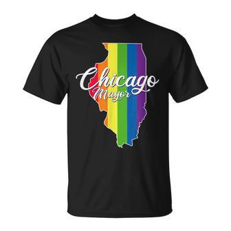First Lesbian Chicago MayorLgbt Flag Lori Lightfoot T-Shirt - Monsterry DE