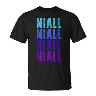 First Name Niall I Love Niall Vintage T-Shirt - Seseable