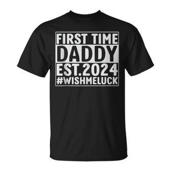 First Time Daddy 2024 Father's Day Pregnancy Announcement T-Shirt - Thegiftio UK