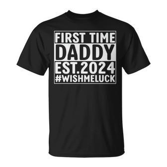 First Time Daddy Est 2024 Lustiger Neuer Papa Neuerater T-Shirt - Geschenkecke