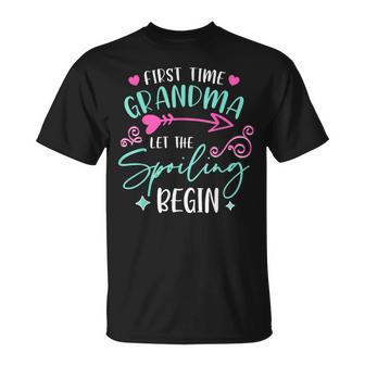 First Time Grandma Let The Spoiling Begin Mom Grandmas Day T-Shirt - Monsterry AU