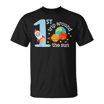 First Trip Around The Sun Toddler 1St Birthday One Year Old T-Shirt - Monsterry DE