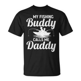 My Fishing Buddies Calls Me Daddy Father's Day Fisherman T-Shirt - Thegiftio UK