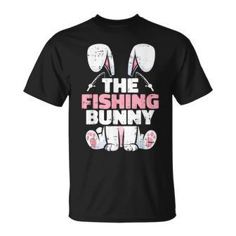 The Fishing Bunny Easter Family Matching Spring Men T-Shirt - Seseable