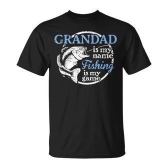 Fishing Grandad Fathers Day For Dad Fisherman T-Shirt - Monsterry