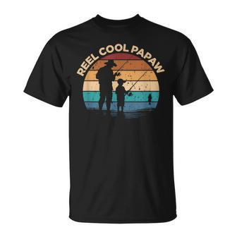 Fishing Reel Cool Papaw Father’S Day Fisherman Papaw T-Shirt - Thegiftio UK
