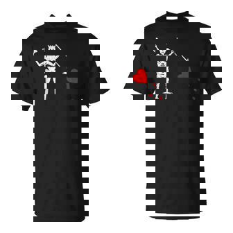 Flag Of Blackbeard Jolly Roger Pirate Flag T-Shirt - Thegiftio