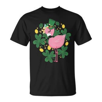 Flamingo St Patrick Day Pink Bird Lover T-Shirt | Mazezy UK