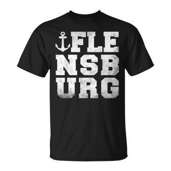 Flensburger Förde Flensburg Anchor  T-Shirt - Seseable